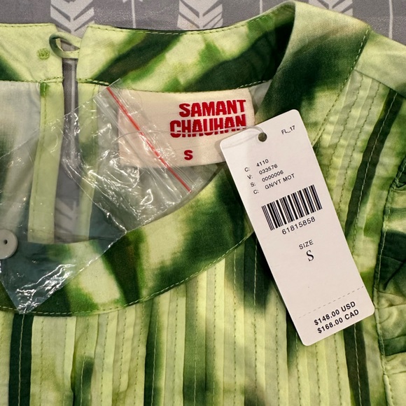 EMILIA RUFFLED TIE-DYE BLOUSE from Anthropologie - Picture 5 of 7